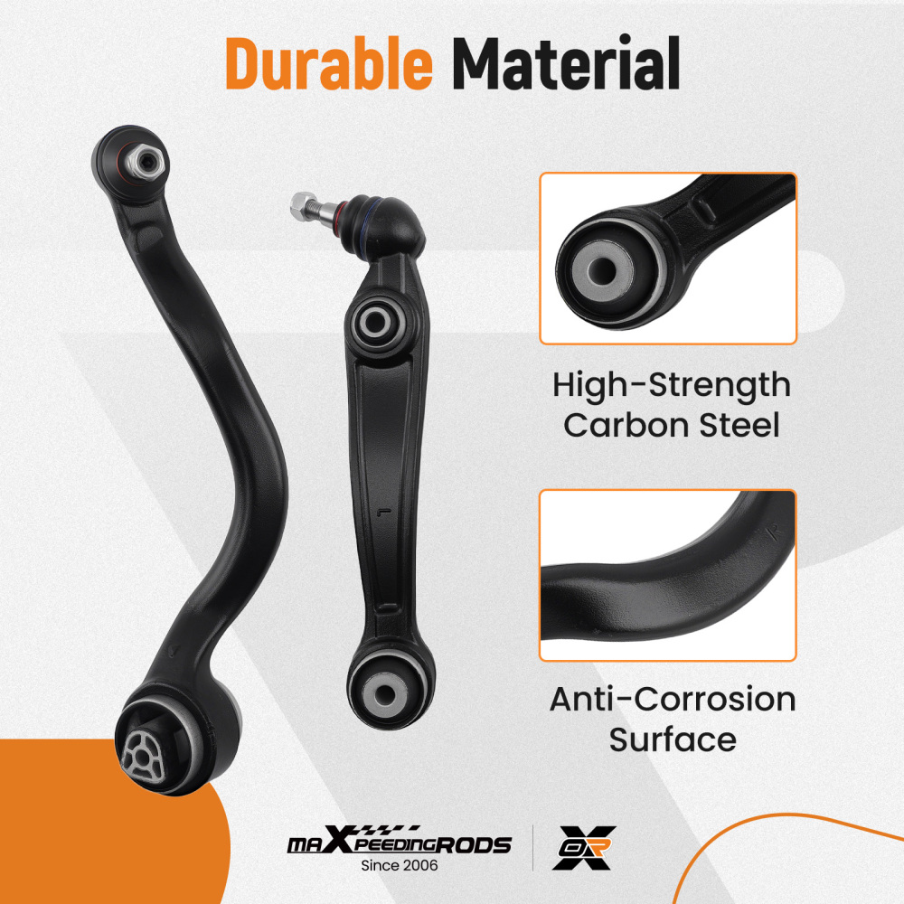 Front Lower Forward Rearward Control Arms Set compatible for BMW X5 2014-2018 X6 2015-2019