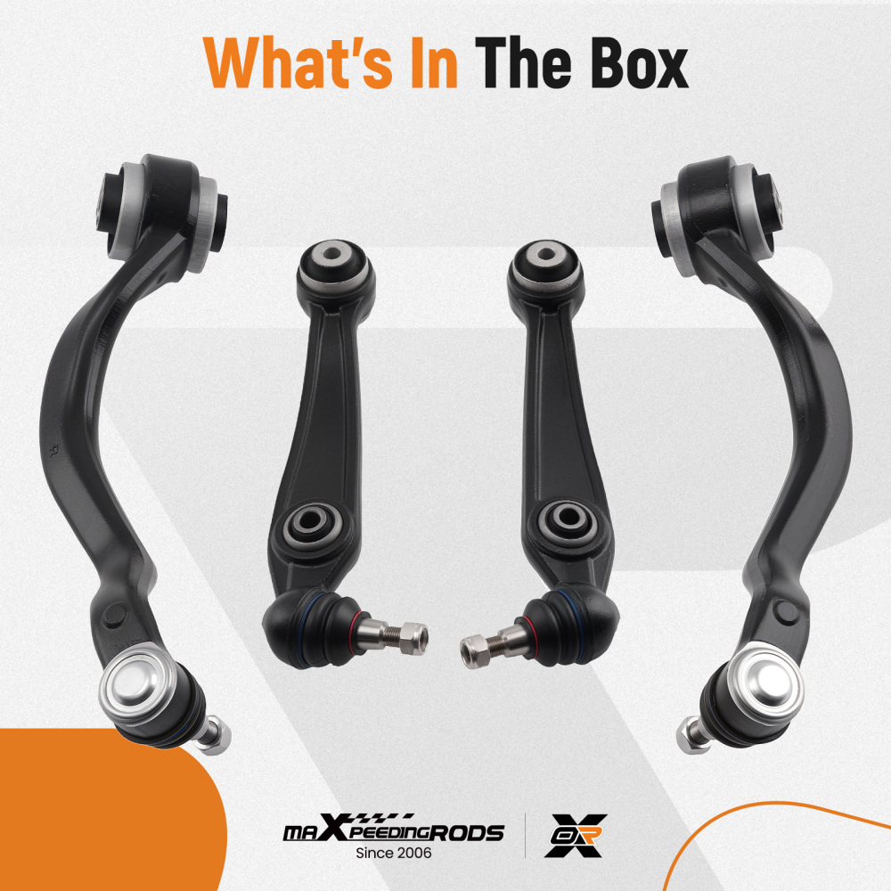 Front Lower Forward Rearward Control Arms Set compatible for BMW X5 2014-2018 X6 2015-2019