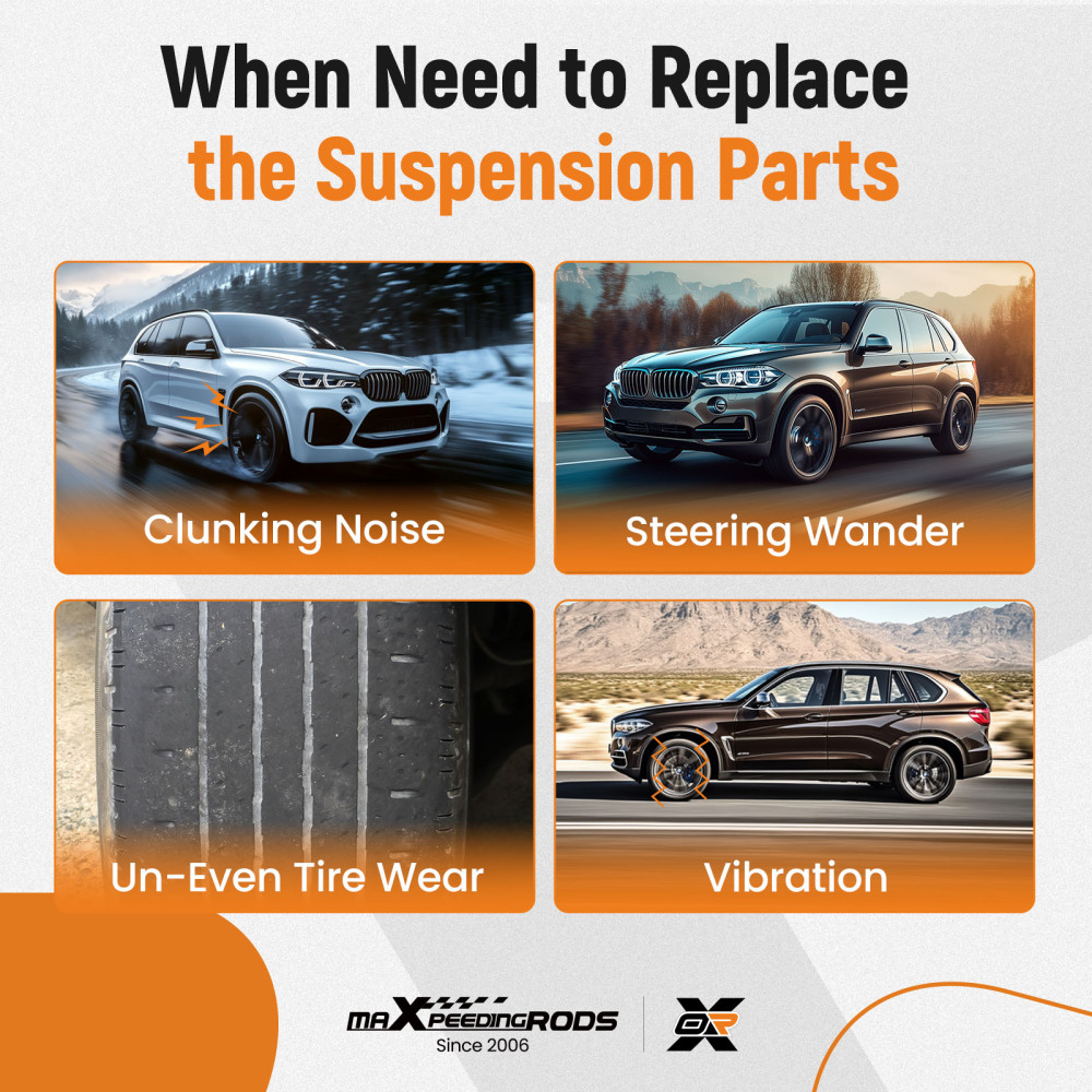 Front Lower Forward Rearward Control Arms Set compatible for BMW X5 2014-2018 X6 2015-2019