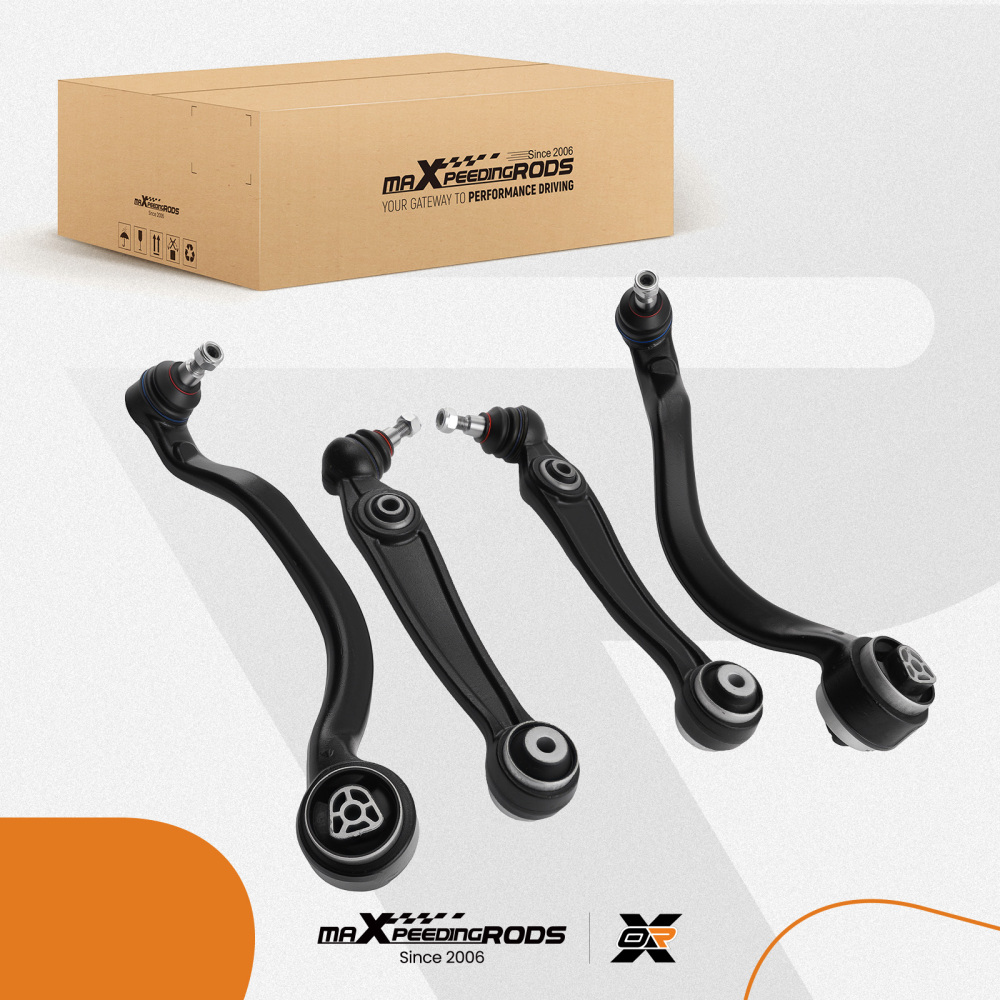 Front Lower Forward Rearward Control Arms Set compatible for BMW X5 2014-2018 X6 2015-2019