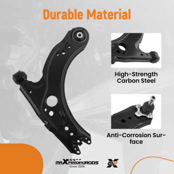 4PCS FRONT LOWER WISHBONES CONTROL ARMS compatible for VW GOLF BORA NEW BEETLE 1J0407151C