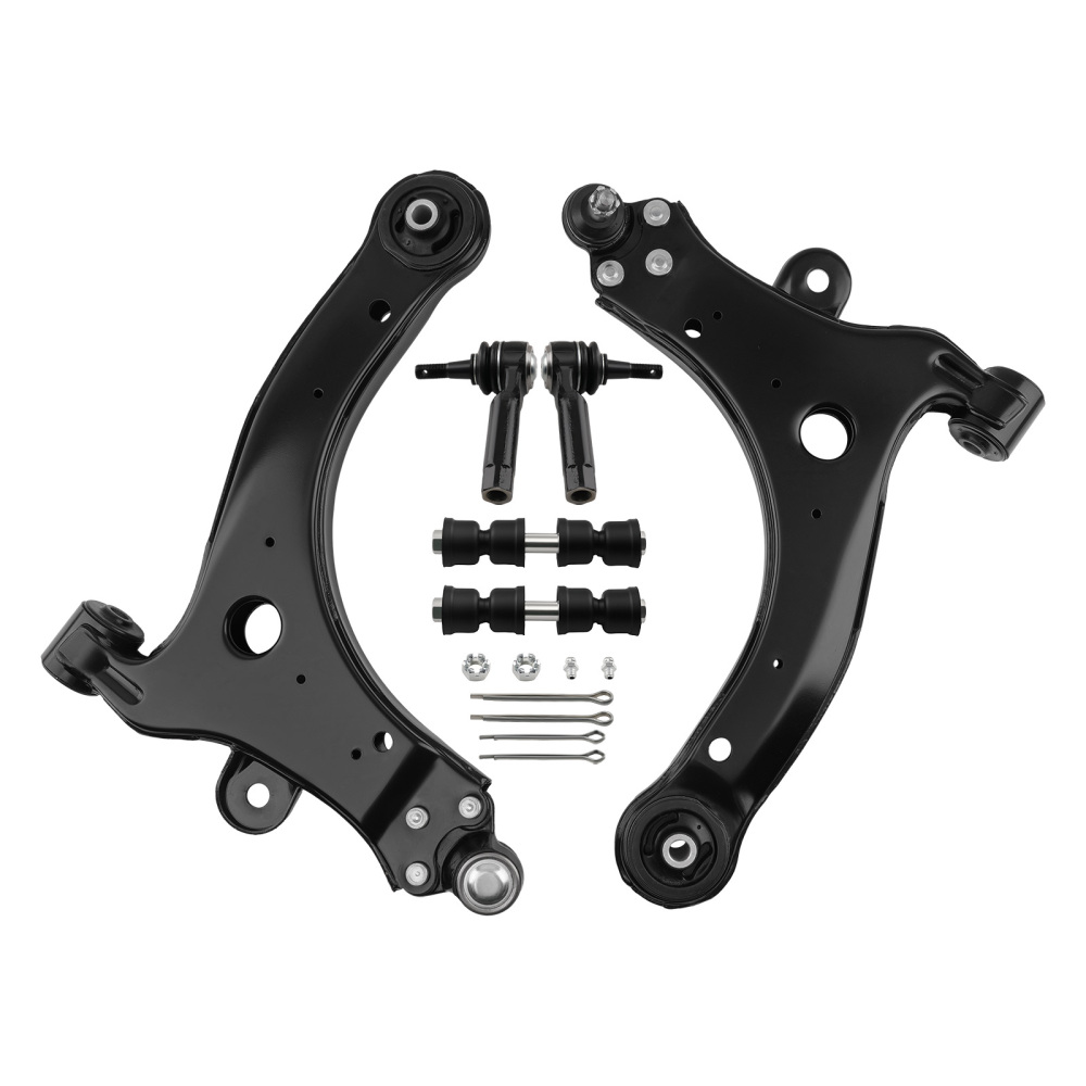 6x Front Lower Control Arm Sway Bar Outer Tie Rod compatible for Chevrolet Impala 2000-2013