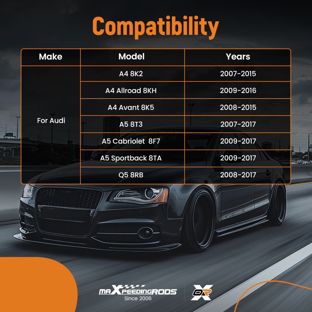 6X BRACCI DI CONTROLLO ANTERIORI SINISTRO + DESTRO compatibile per AUDI A4 8K A5 8T 8F Q5 8R