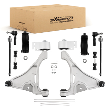 10x Front Lower Control Arms Tie Rods for 2006 2007-2011 compatible for Cadillac DTS Lucerne