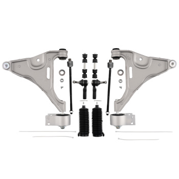 10x Front Lower Control Arms Tie Rods for 2006 2007-2011 compatible for Cadillac DTS Lucerne