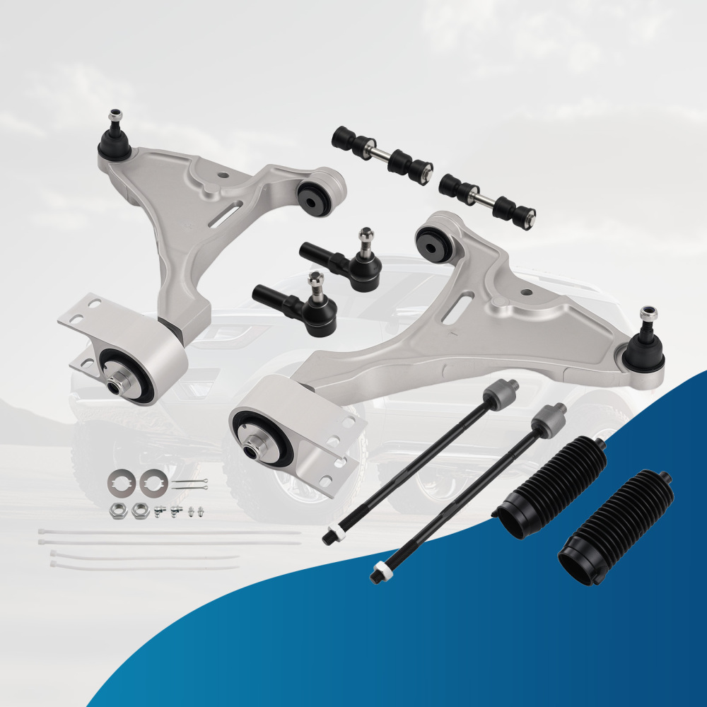 10x Front Lower Control Arms Tie Rods for 2006 2007-2011 compatible for Cadillac DTS Lucerne