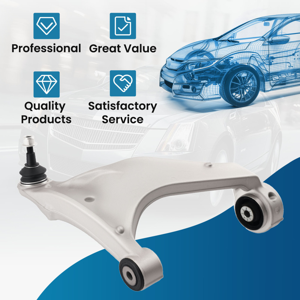Front Passenger Side Lower Control Arm Assembly for 2008 - 2015 compatible for Cadillac CTS RH