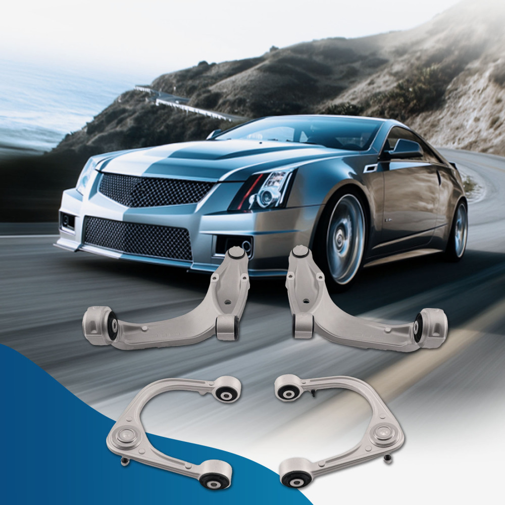 Front UpperLower Control Arms Ball Joints for 2008 2009 - 2013 compatible for Cadillac CTS