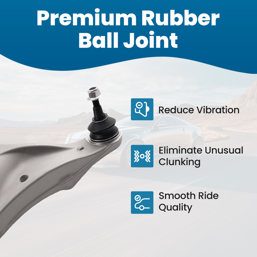 Front UpperLower Control Arms Ball Joints for 2008 2009 - 2013 compatible for Cadillac CTS