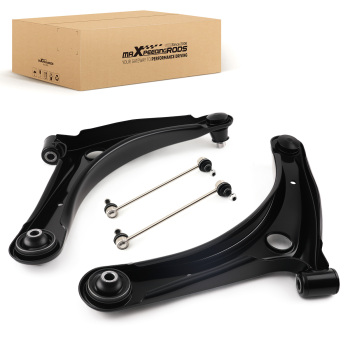4Pc Front Suspension Lower Control Arms for 2007-17 compatible for Jeep Compass Patriot Caliber