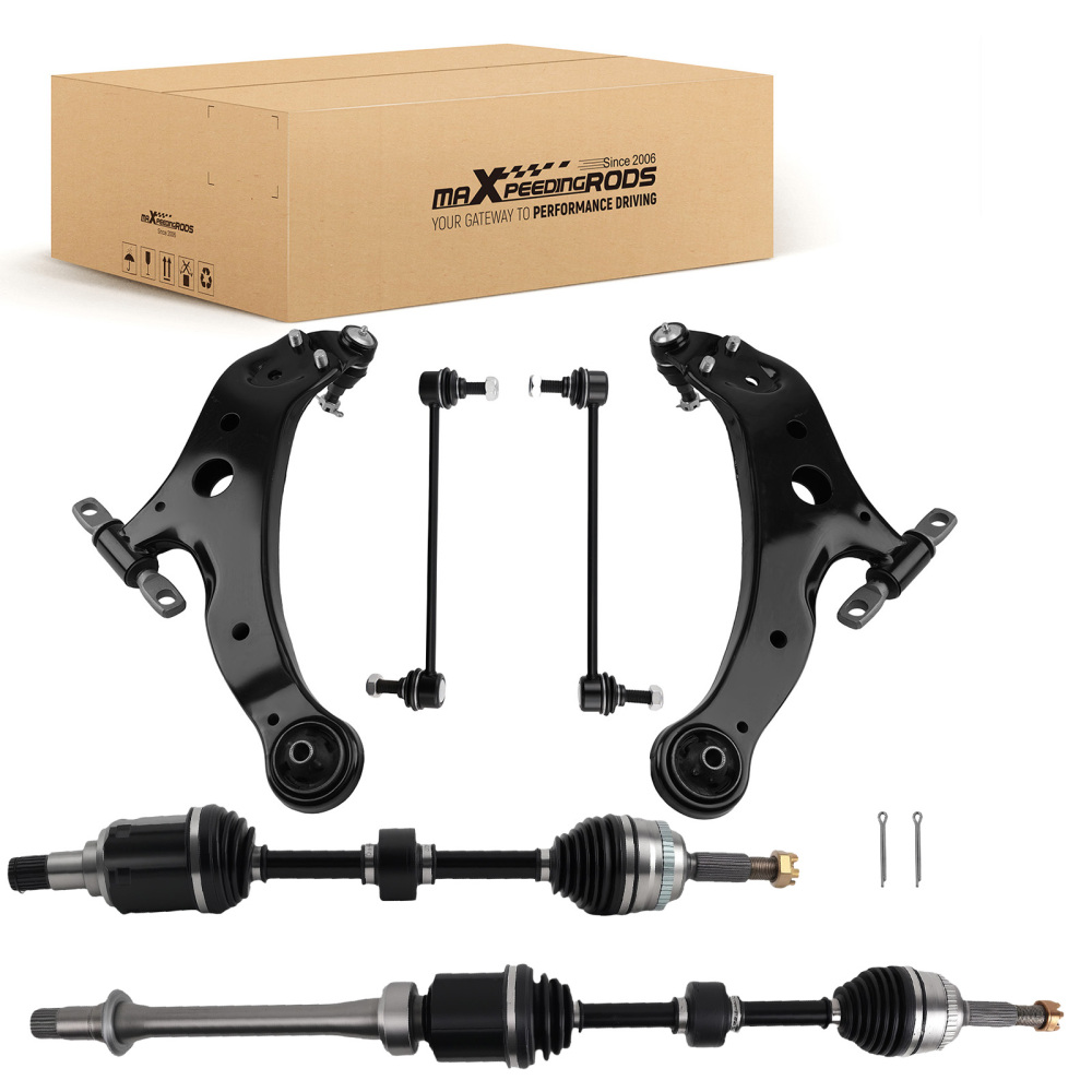 8x Front Lower Control Arm CV Axle Shaft compatible for Toyota Camry 2002-06 Solara 2004-08