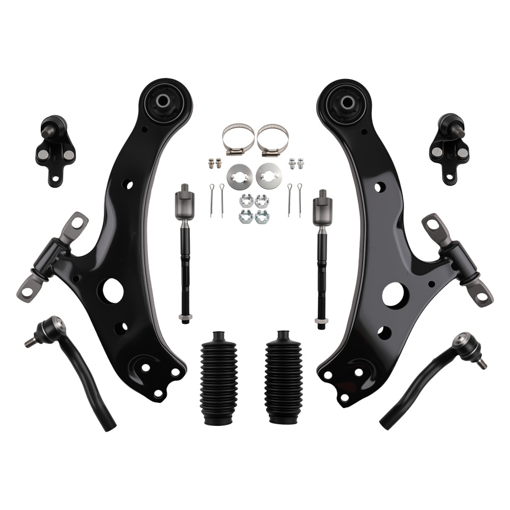 12x Lower Control Arm Ball Joint Tie Rod Sway Bar compatible for Toyota Camry Solara 04-08