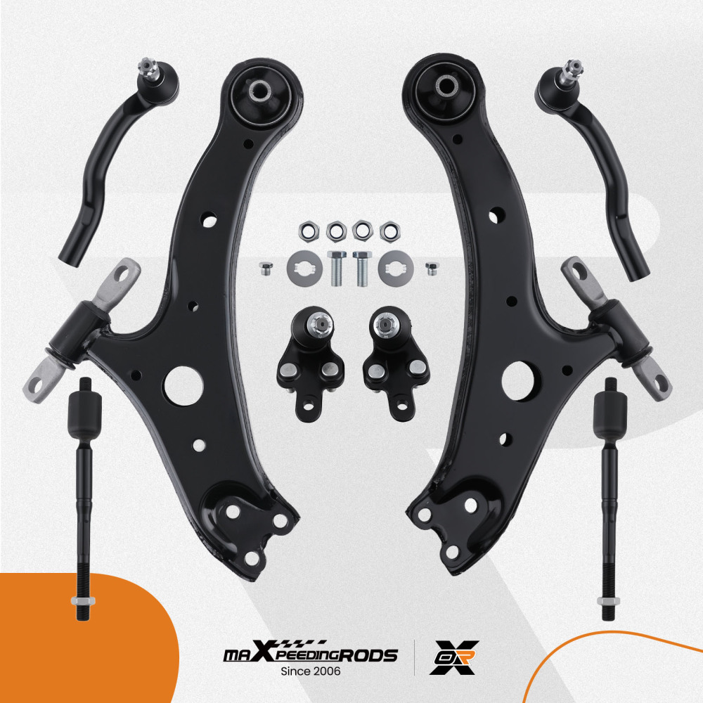 8x Lower Control Arm Ball Joint Tie Rod compatible for Toyota Camry Solara 2004-08 ES80602