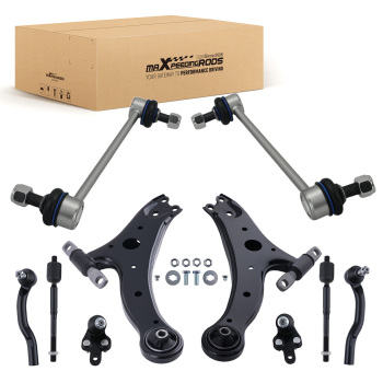 10x Lower Control Arm Ball Joint Tie Rod Sway Bar compatible for Toyota Camry Solara 04-08