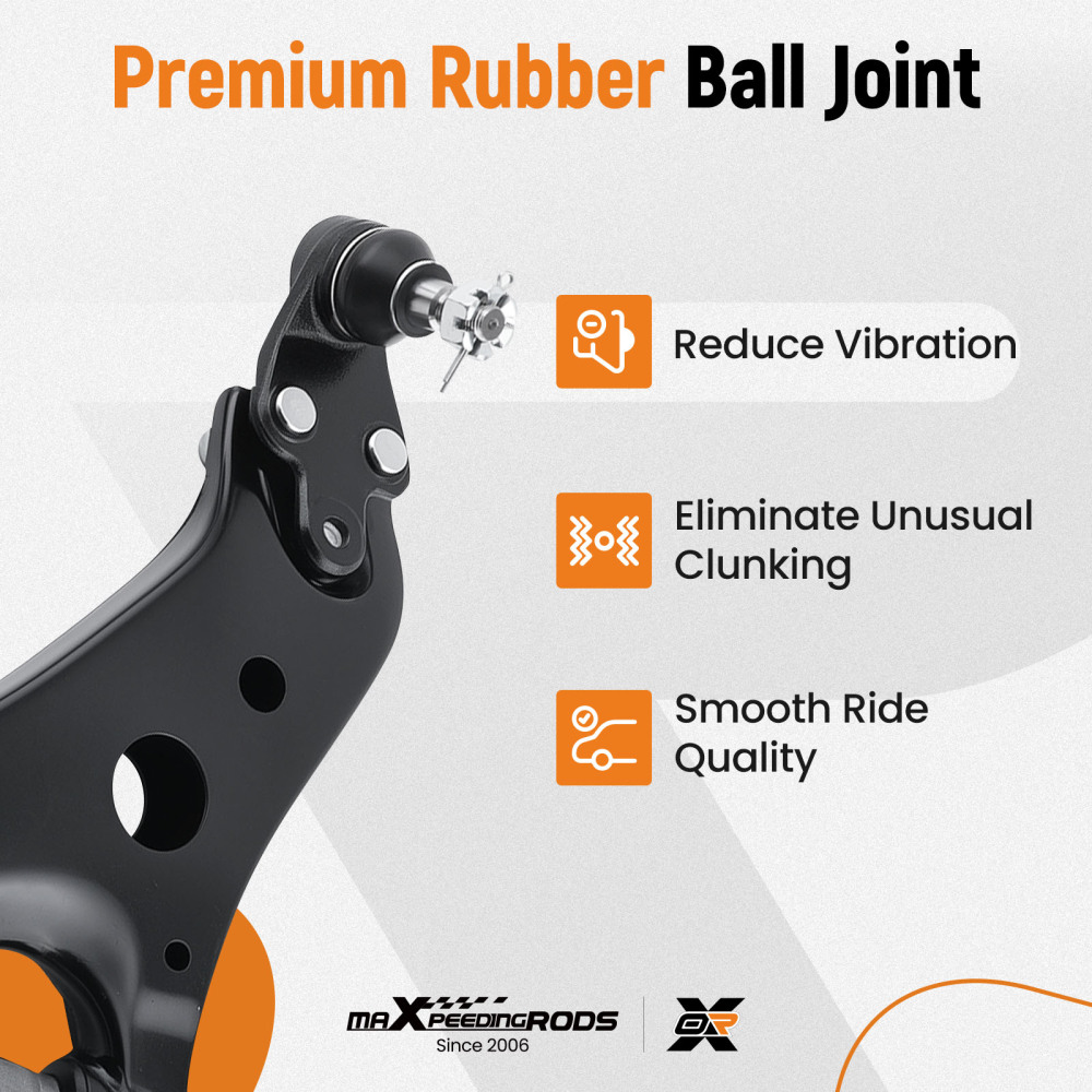 6x Driver Passenger Front Lower Control Arm compatible for Toyota Camry Avalon 2007-2011