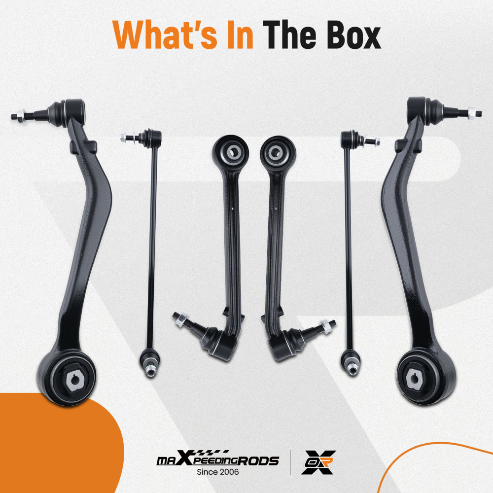 6pcs Front Lower Control Arms Sway Bar Links Kit For 2010-2015 compatible for Chevrolet Camaro