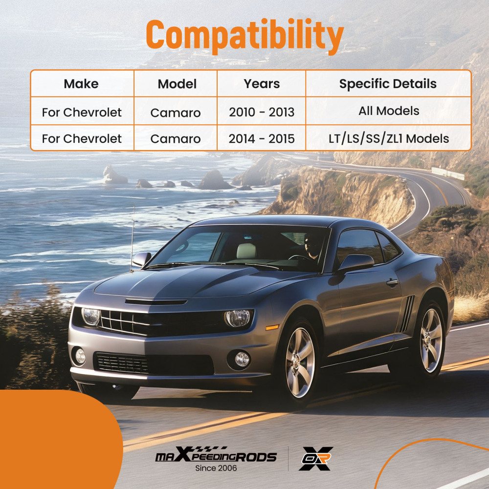 6pcs Front Lower Control Arms Sway Bar Links Kit For 2010-2015 compatible for Chevrolet Camaro