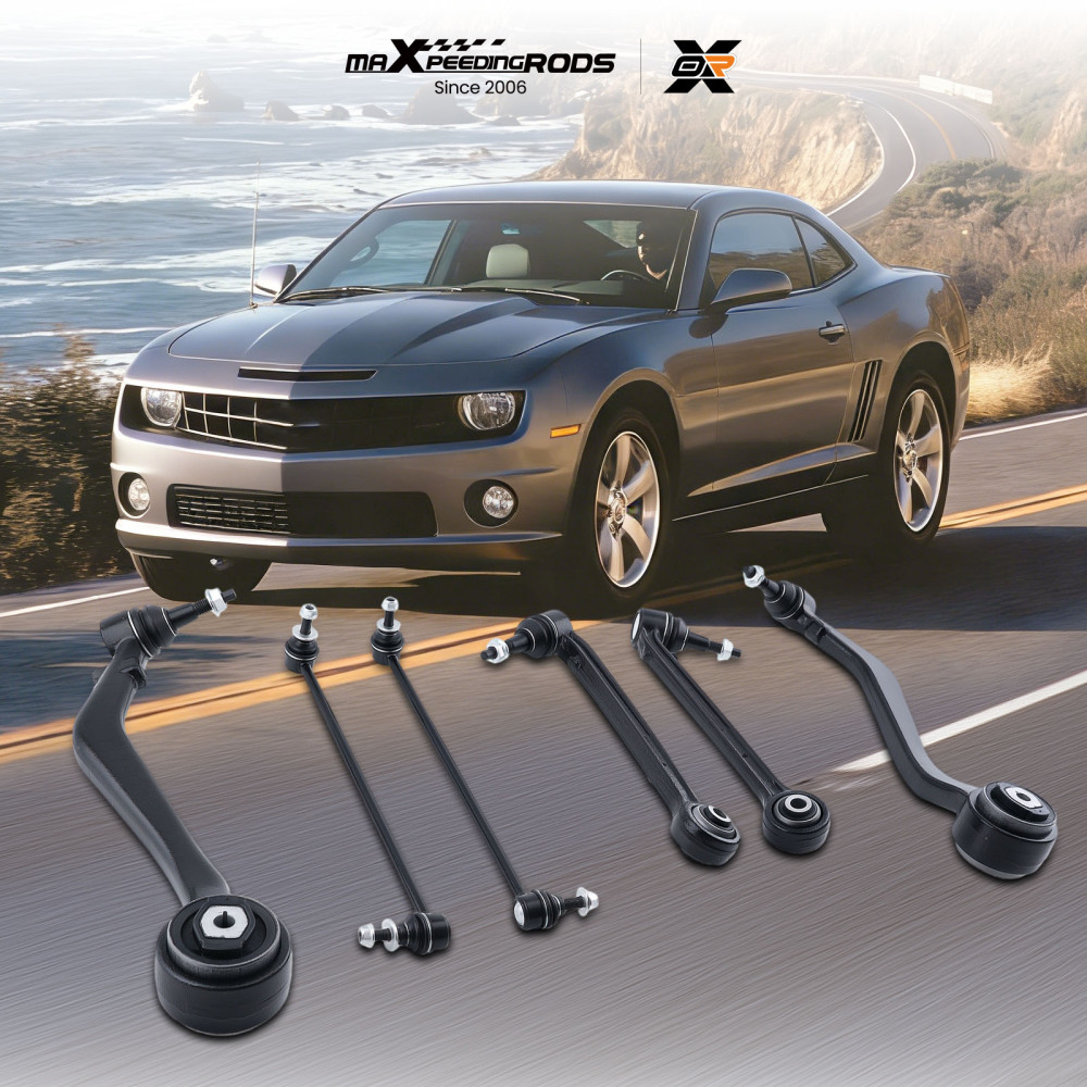 6pcs Front Lower Control Arms Sway Bar Links Kit For 2010-2015 compatible for Chevrolet Camaro