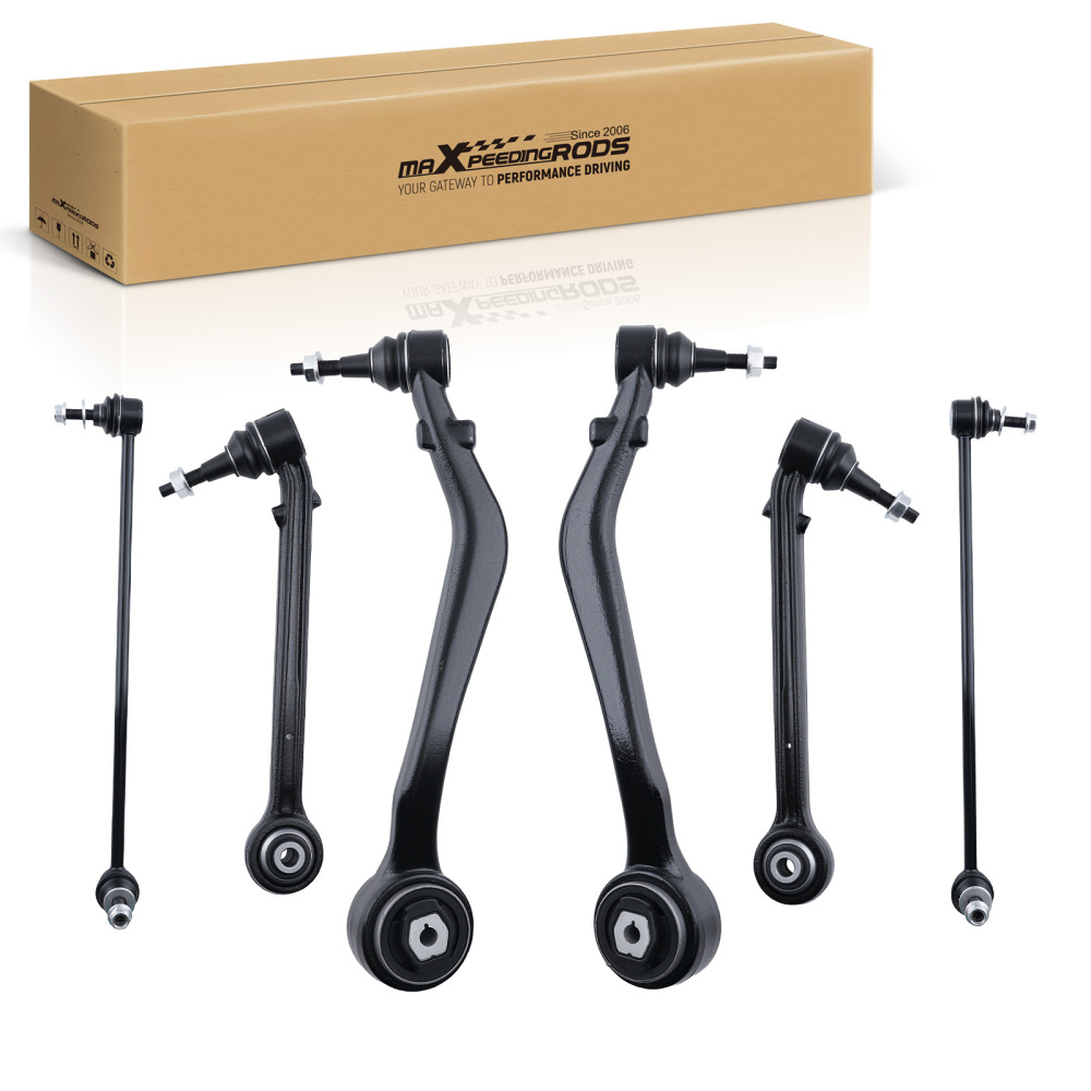 6pcs Front Lower Control Arms Sway Bar Links Kit For 2010-2015 compatible for Chevrolet Camaro