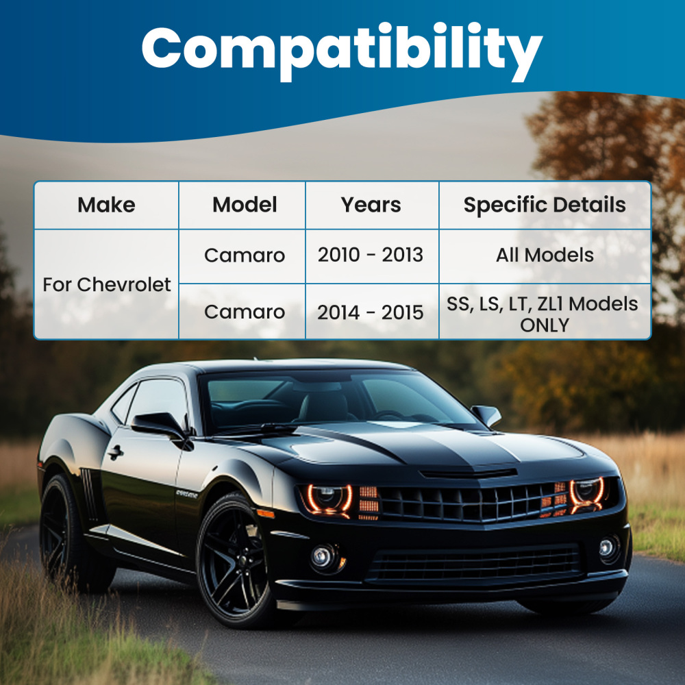 4x Front Lower Forward Rearward Control Arms for 2010 2011-2015 compatible for Chevy Camaro