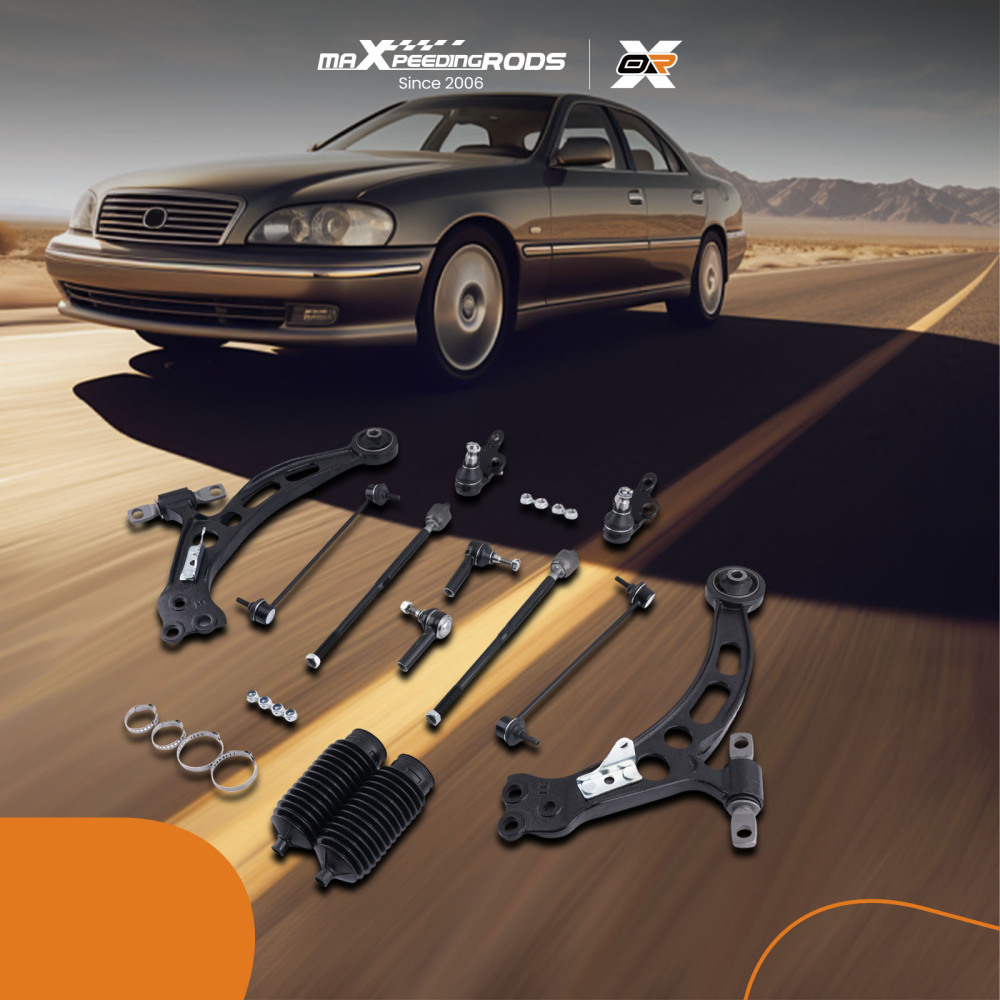 8PC Control Arm Kit compatible for Lexus ES300 1997-2001 K640191 K640192 Tie Rod Ends