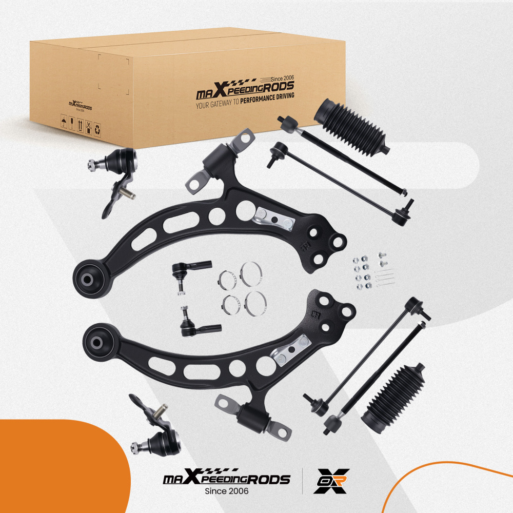 8PC Control Arm Kit compatible for Lexus ES300 1997-2001 K640191 K640192 Tie Rod Ends