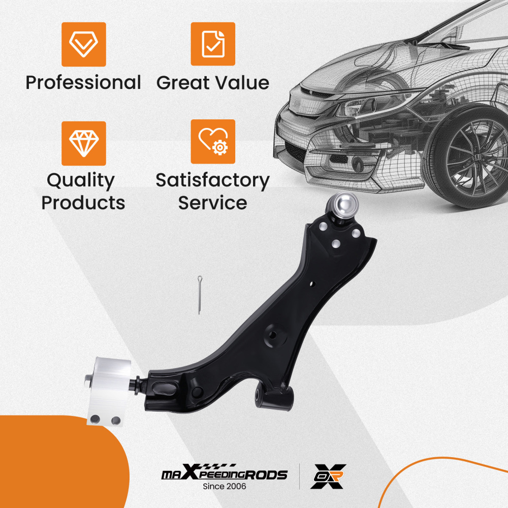 Suspension Front Right Lower Control Arm Kit For 2008 2009 2010 compatible for Saturn Vue