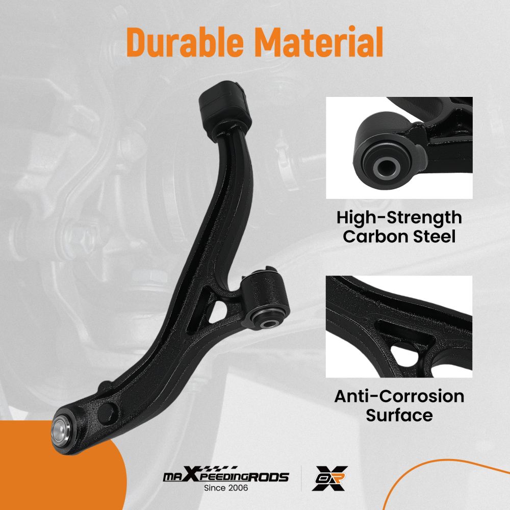 Front Lower Driver Side Control Arm with Ball Joint for 2001 - 07 compatible for Dodge Caravan