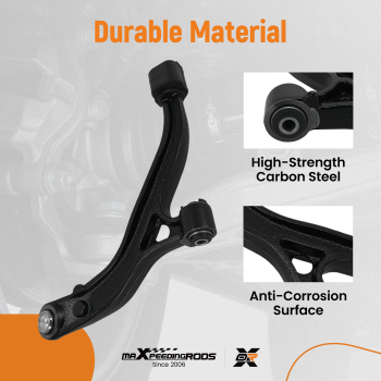 Front Lower Driver Side Control Arm with Ball Joint for 2001 - 07 compatible for Dodge Caravan