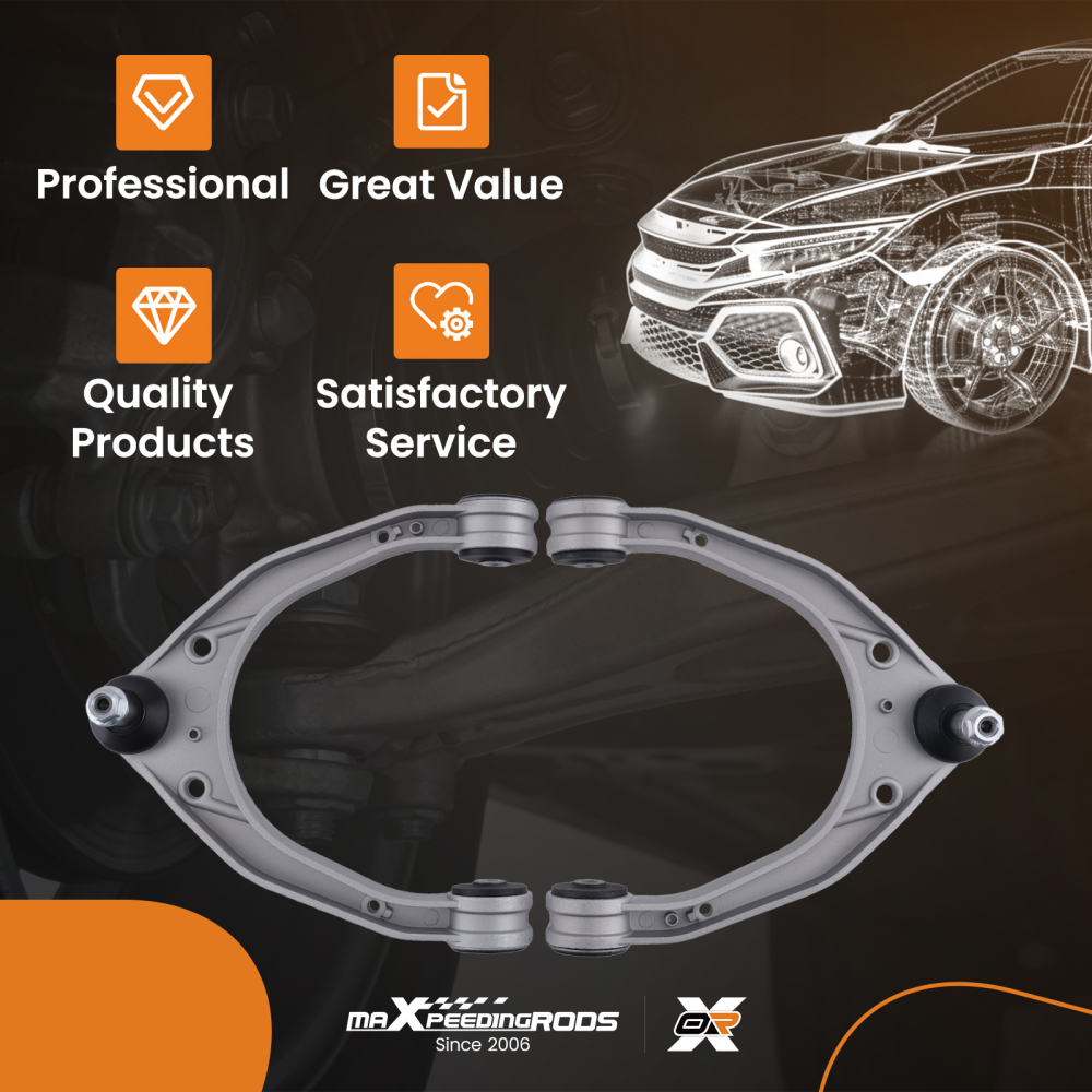 Front Upper Control Arm Assembly Ball Joint compatible for VW Touareg compatible for Porsche Cayenne