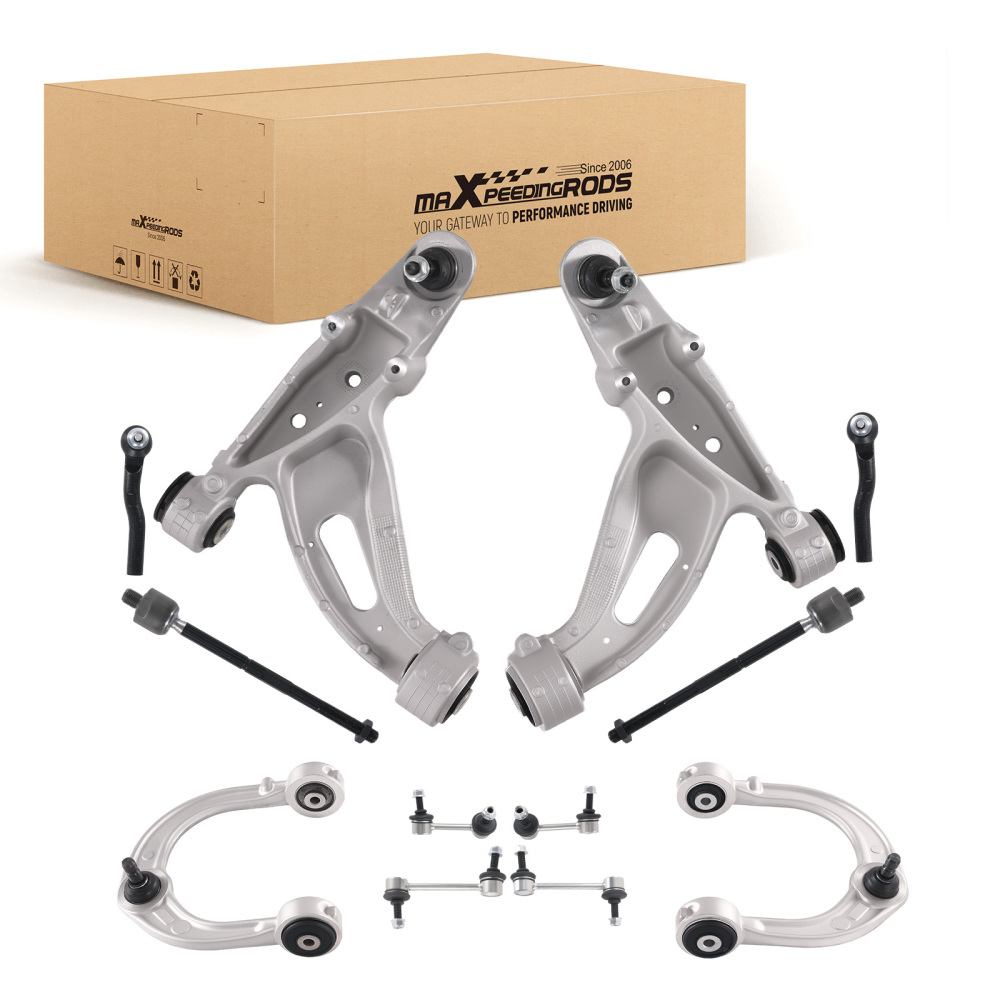 12pcs Front Upper Lower Control Arms for 2003 2004 2005 2006 2007 compatible for Cadillac CTS