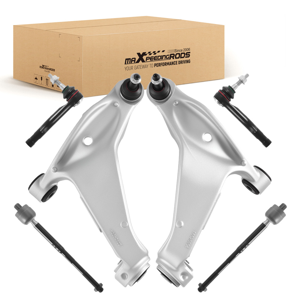 RWD Front Lower Control Arms w/ Ball Joint Tie Rods compatible for Cadillac CTS 2008-2015