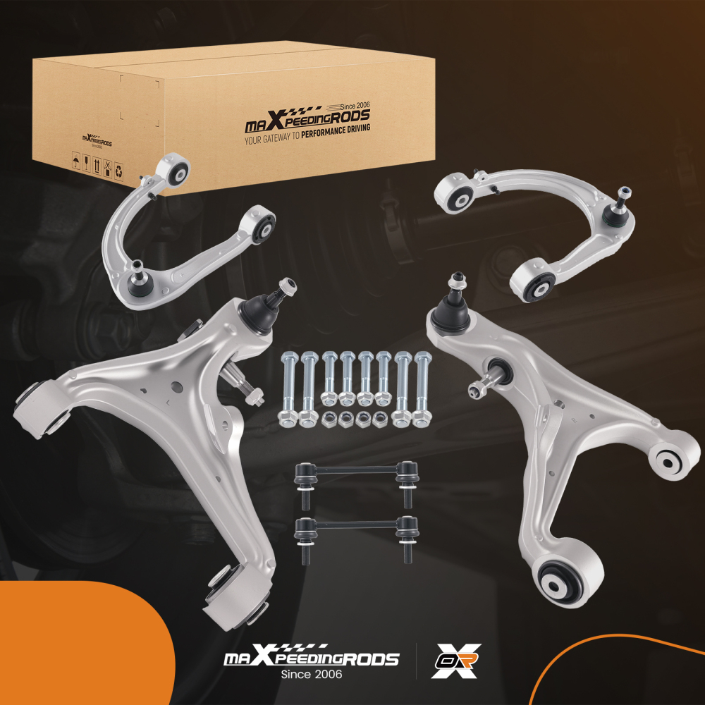6x Front Control Arms w/ Ball Joint Sway Bar Kit compatible for Cadillac CTS 2008-2014 AWD