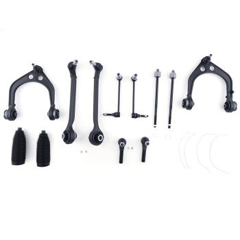 12Pcs For 2005-2010 compatible for Chrysler 300 Front Control Arms Ball Joints Tie Rod End Kit