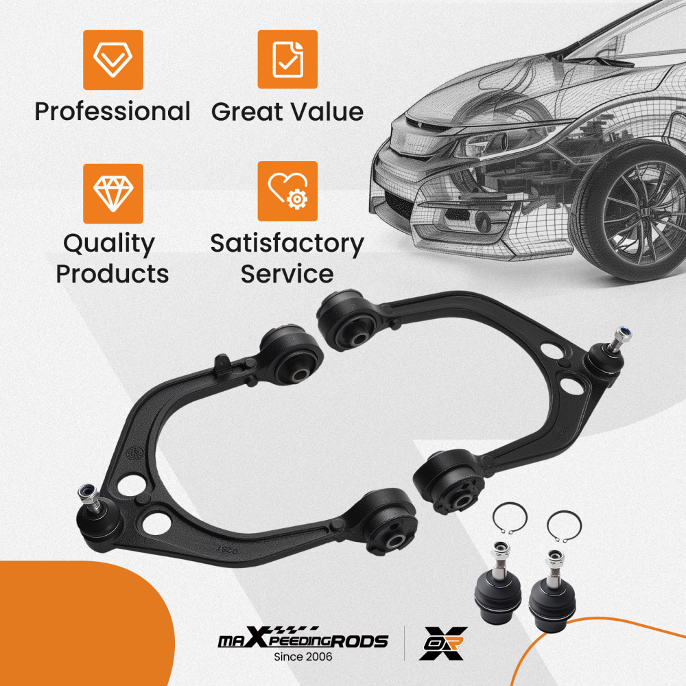 Front Upper Control Arms Lower Ball Joint For 05 - 19 compatible for Chrysler 300 compatible for Dodge Magnum