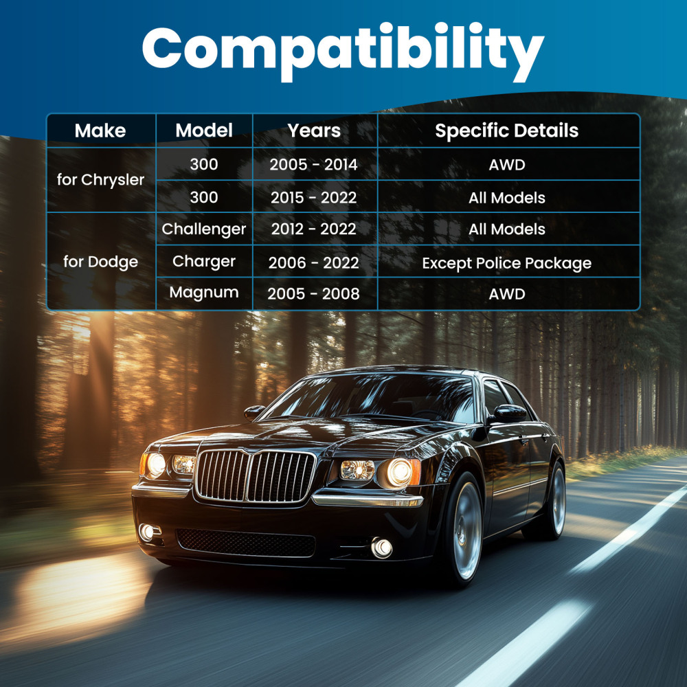 Left Rear Upper Rearward Control Arm compatible for Dodge Challenger Charger compatible for Chrysler 300