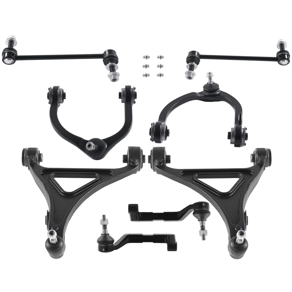8x Front Control Arms Ball Joints Sway Bars for 07-10 compatible for Dodge Charger Magnum 300