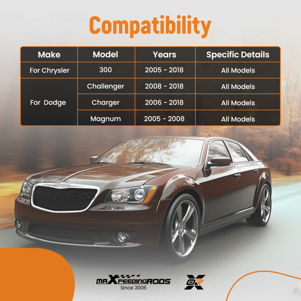 Rear Lower Rearward Control Arms For 2005 - 2018 compatible for Chrysler 300 Challenger Magnum