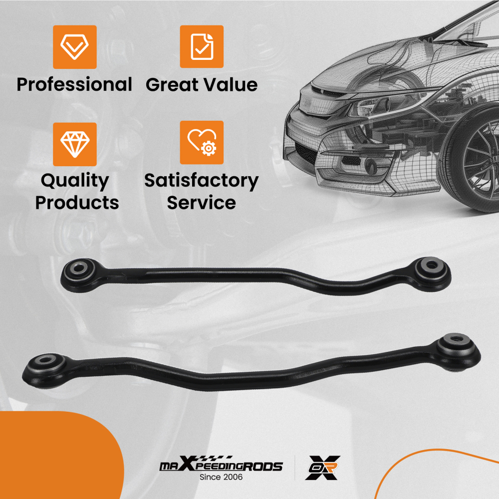 Rear Lower Rearward Control Arms For 2005 - 2018 compatible for Chrysler 300 Challenger Magnum