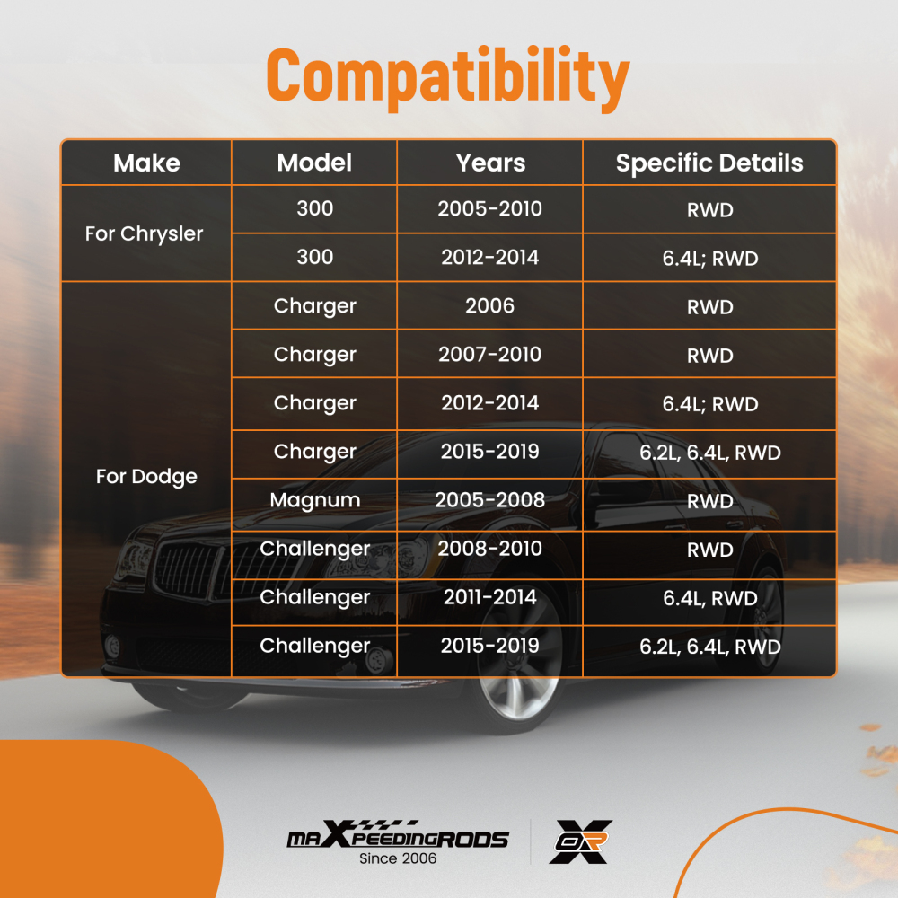 4x Front Lower Control Arms Ball Joints compatible for Chrysler 300 compatible for Dodge Charger Magnum