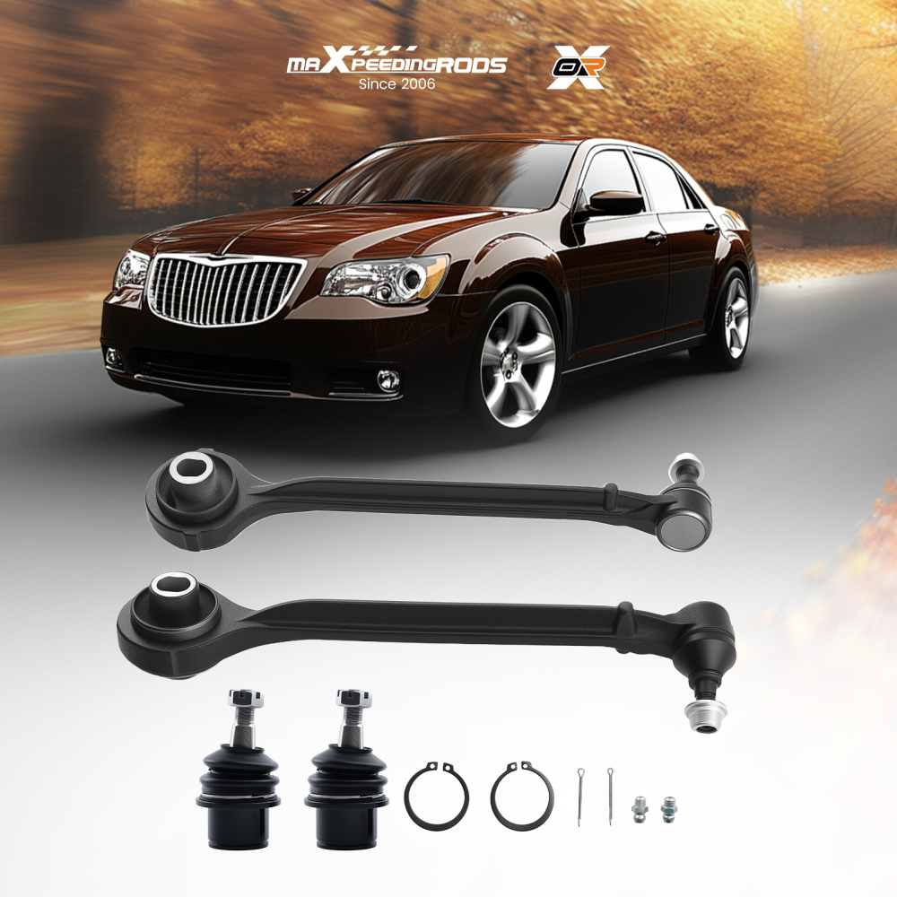4x Front Lower Control Arms Ball Joints compatible for Chrysler 300 compatible for Dodge Charger Magnum