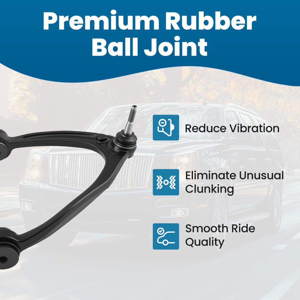 RH Front Upper Control Arm for 2007-13 compatible for Chevy Silverado GMC Sierra Yukon XL 1500