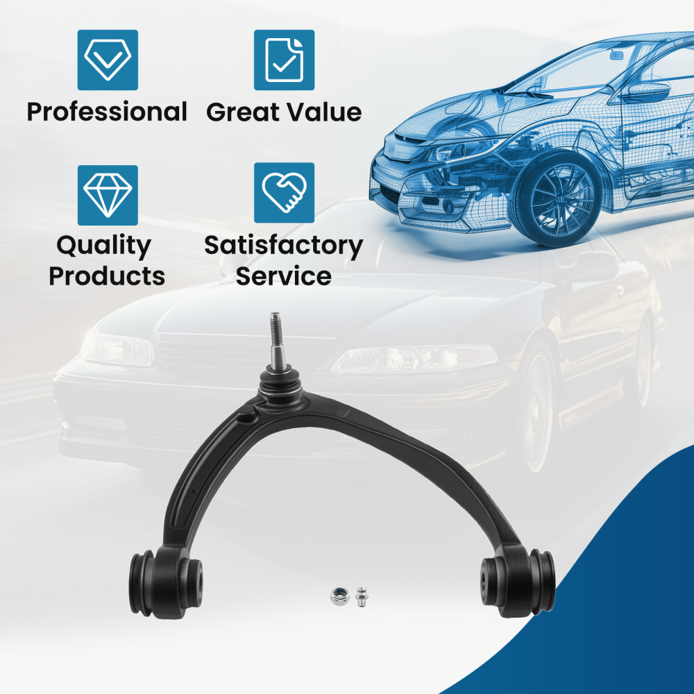 RH Front Upper Control Arm for 2007-13 compatible for Chevy Silverado GMC Sierra Yukon XL 1500