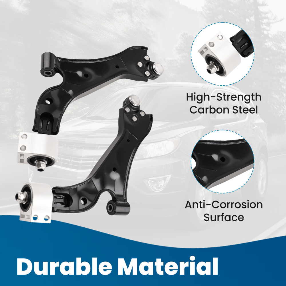 Front Lower Control Arms Tie Rods Kit compatible for Chevy Equinox 2010-2017 Terrain 2.4L