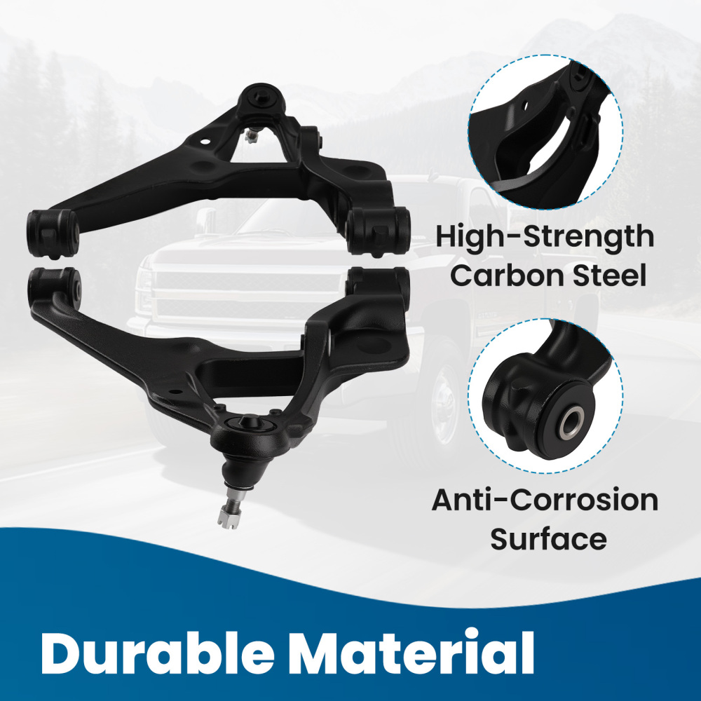Front Lower Control Arms w/Ball Joints for 2011-19 compatible for Silverado Sierra 2500 3500 HD