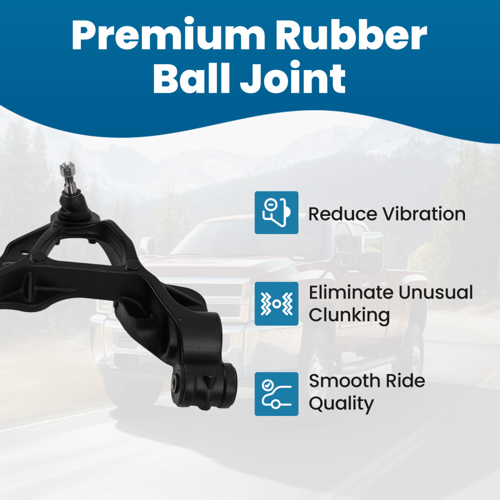 Front Lower Control Arms w/Ball Joints for 2011-19 compatible for Silverado Sierra 2500 3500 HD