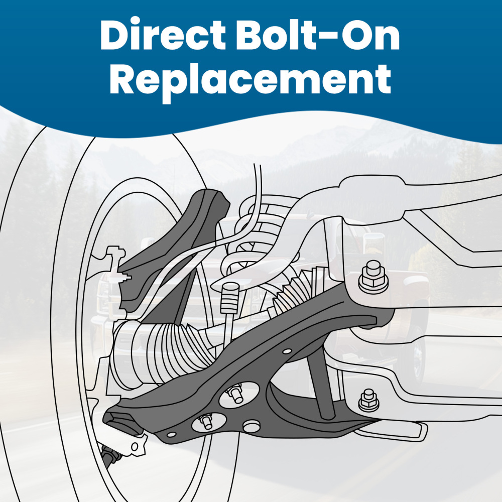Front Lower Control Arms w/Ball Joints for 2011-19 compatible for Silverado Sierra 2500 3500 HD