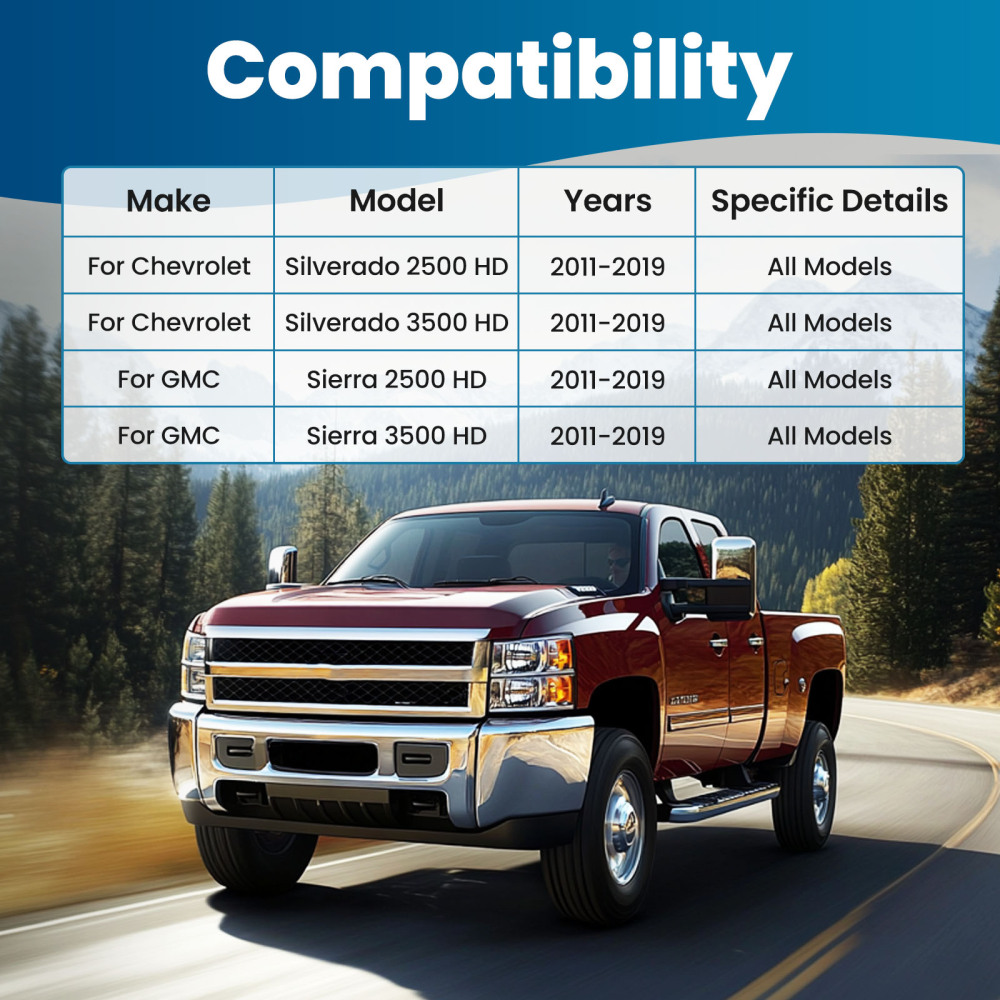 Front Lower Control Arms w/Ball Joints for 2011-19 compatible for Silverado Sierra 2500 3500 HD