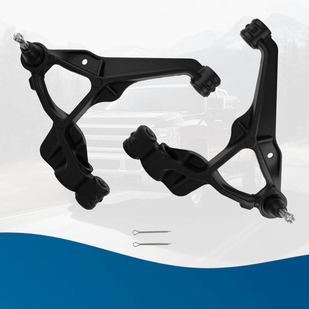 Front Lower Control Arms w/Ball Joints for 2011-19 compatible for Silverado Sierra 2500 3500 HD