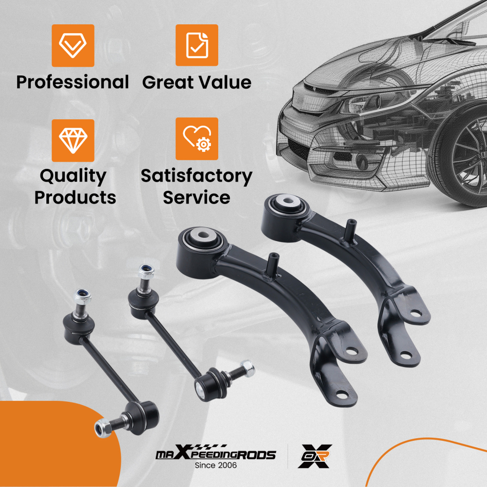 Rear Upper Suspension Control Arms Sway Bar Links for 2014 - 2019 compatible for Jeep Cherokee